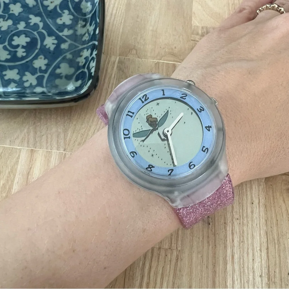 Rare Disney SII marketing Seiko tinker bell animated watch NEW BATTERY